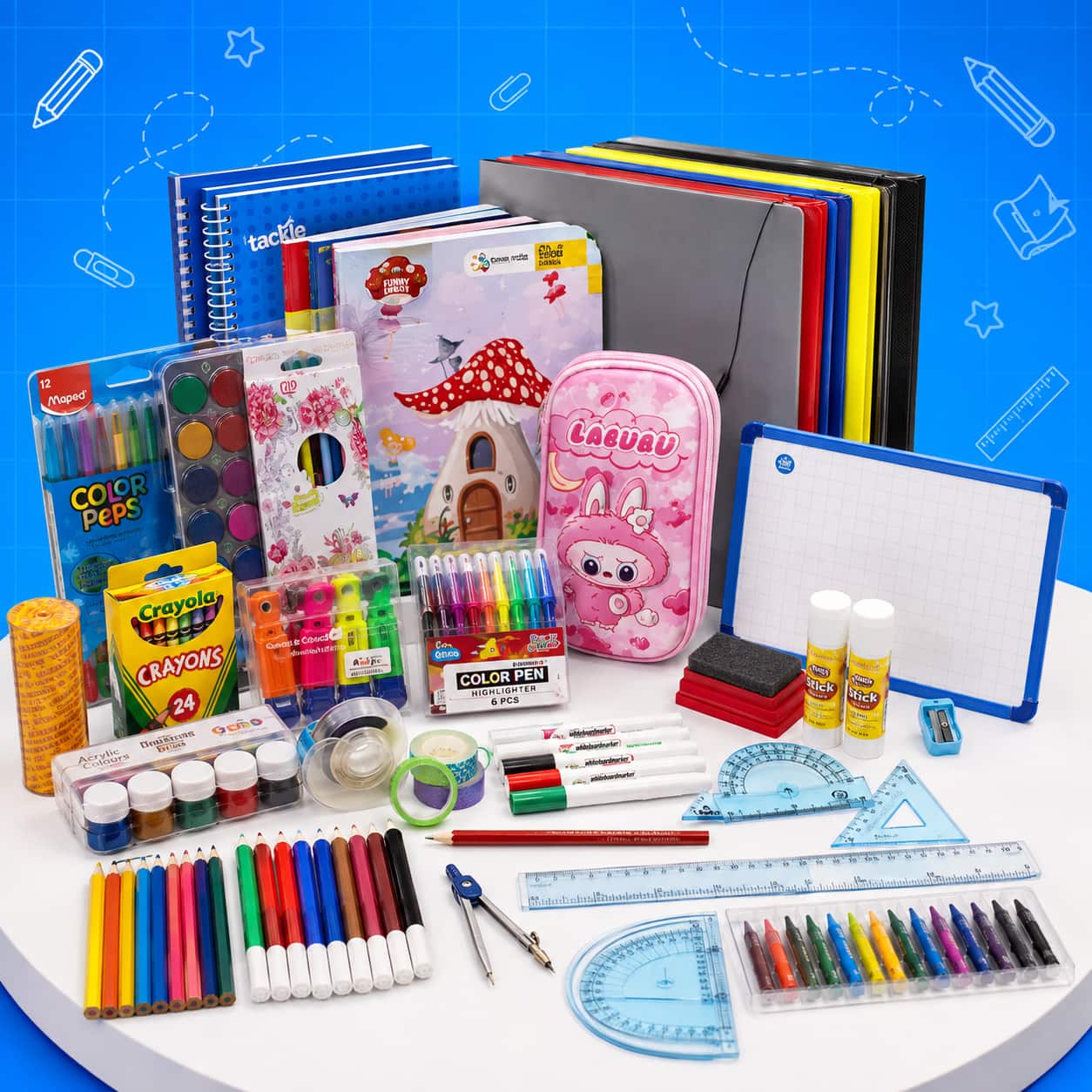 Pack Fournitures Scolaires Complet – Plus de 60 Articles
